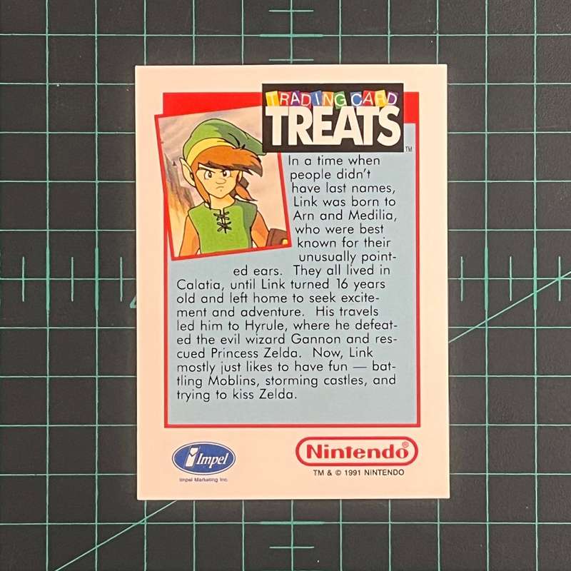 Zelda II Adventures of Link V1 | Impel Trading Card Treats | 1991 | Nintendo | Trading Card
