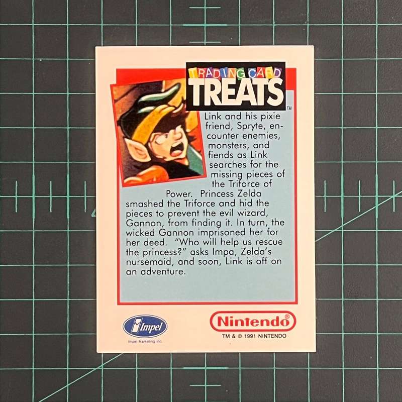 Zelda II Adventures of Link V2 | Impel Trading Card Treats | 1991 | Nintendo | Trading Card