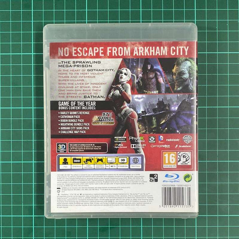 Batman: Arkham City | Game Of The Year Edition | PlayStation 3 | PS3 | Used Game