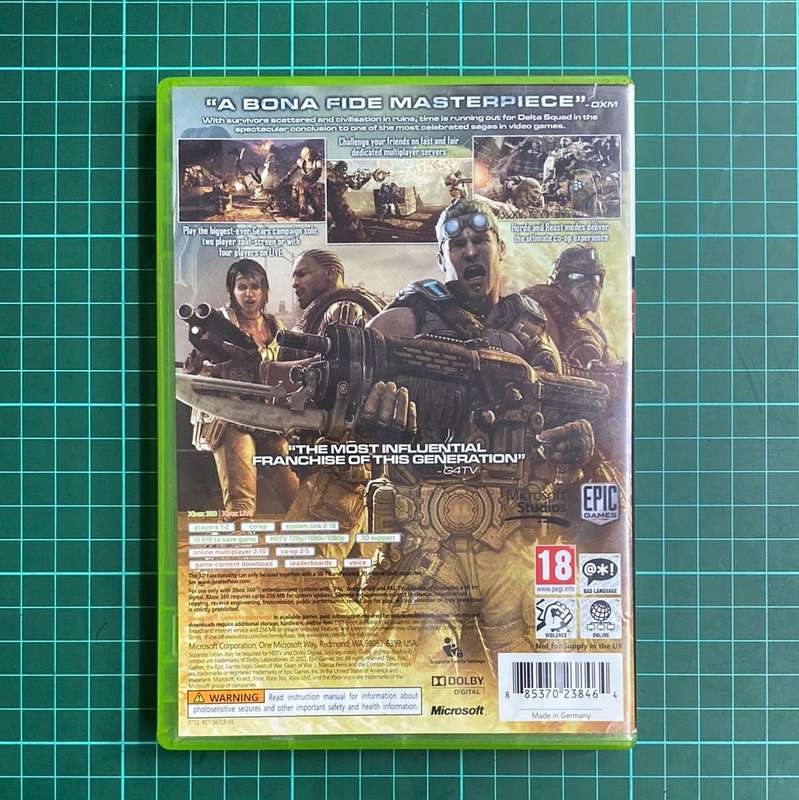 Gears of War 3 | XBOX 360 | Used Game