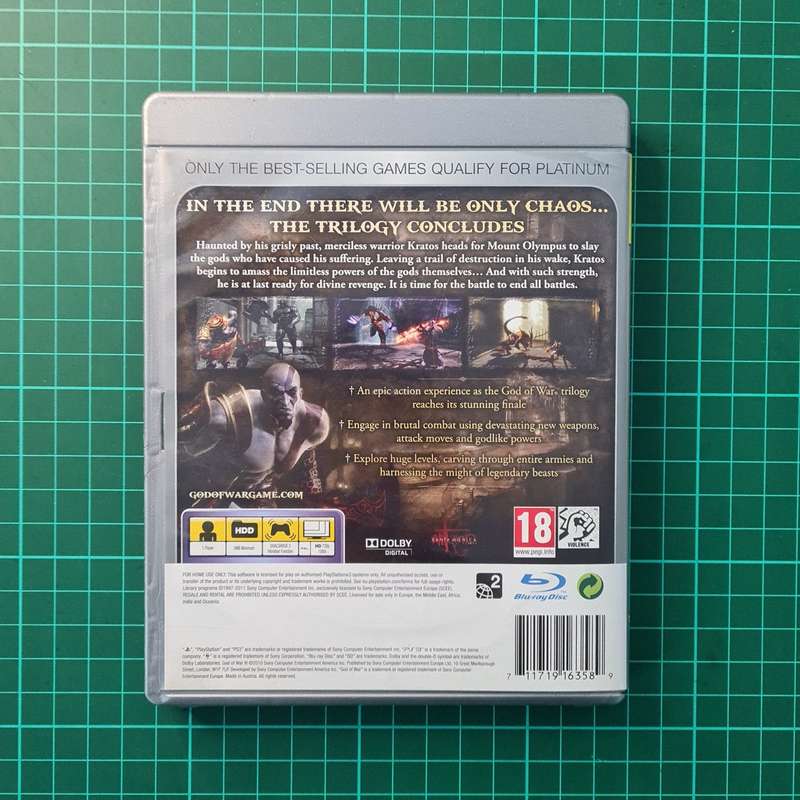 God of War III | PS3 | Playstation 3 | Platinum | Used Game
