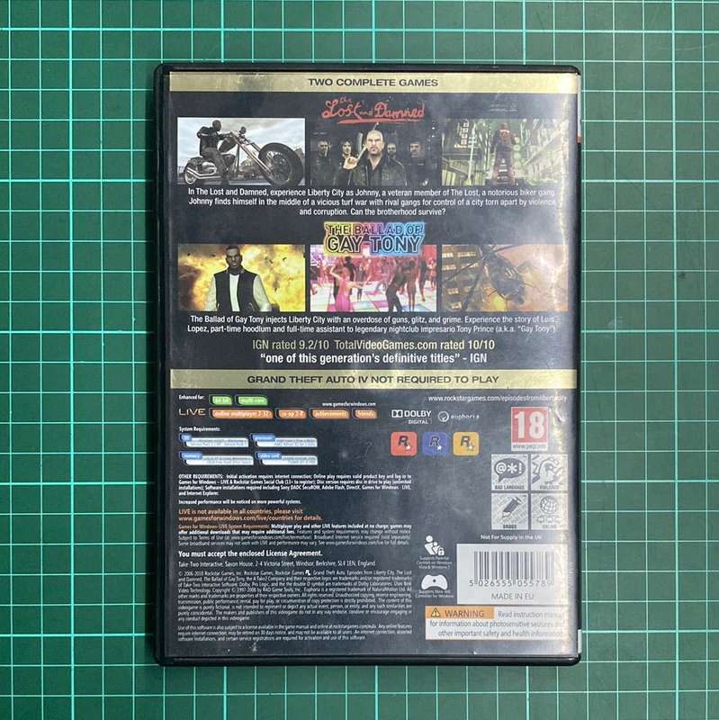 Grand Theft Auto: Episodes From Liberty City | PC | Used Game
