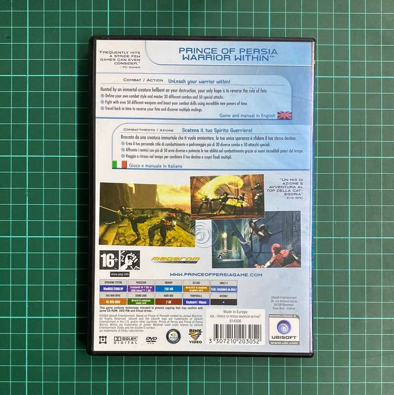 Prince Of Persia: Warrior Within | Ubisoft Exclusive| PC | Used Game