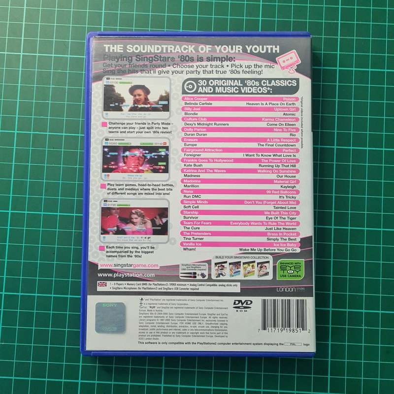 Singstar 80's | PS2 | Playstation 2 | Used Game