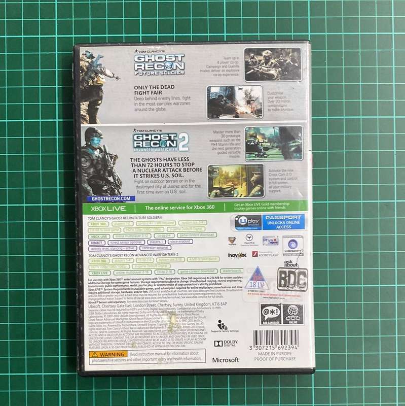 Tom Clancy's Compilation: Ghost Recon Future Soldier & Ghost Recon Advanced Warfighter | Classics...