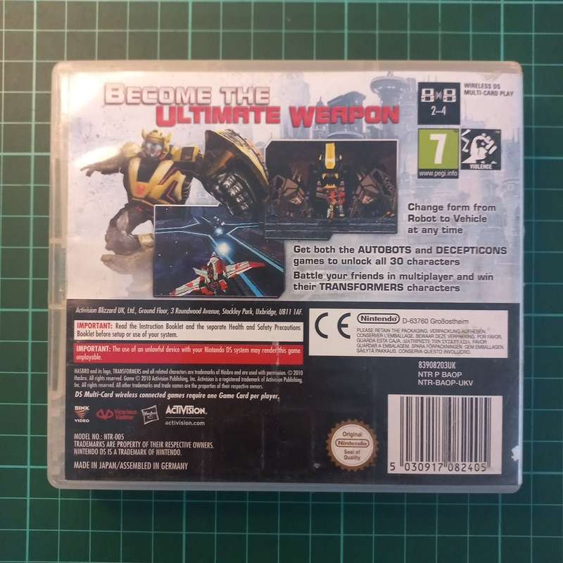 Transformers: War for Cybertron Autobots | Nintendo DS | DS | Used Game