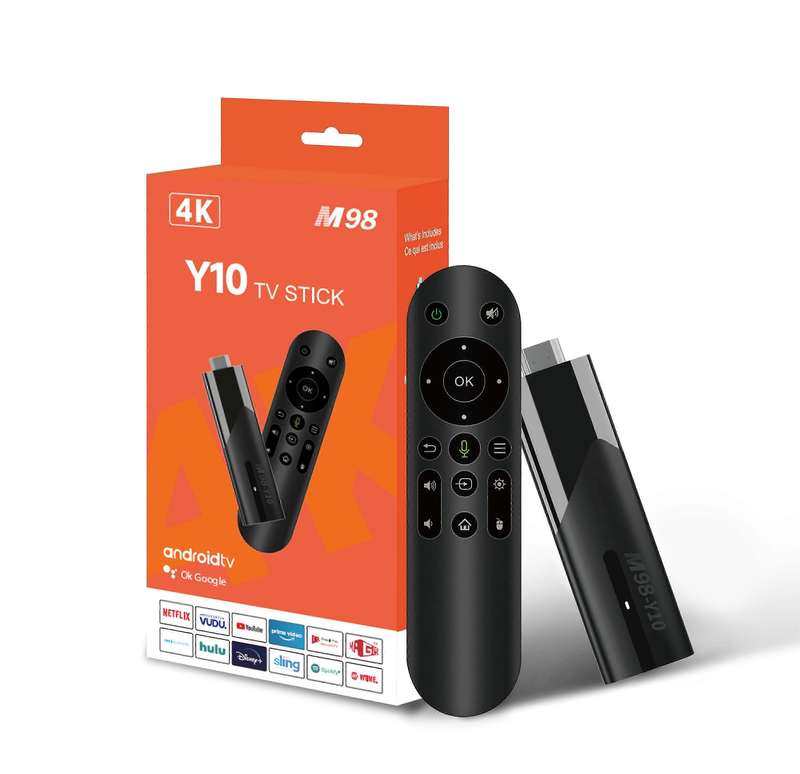 Smart TV Stick M98-Y2 Android TV 2.4G 5G WiFi Google Assistant Chromecast