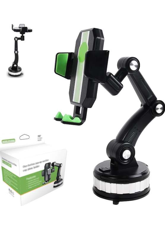 Plastic 360 Degree Car Mobile Holder Black