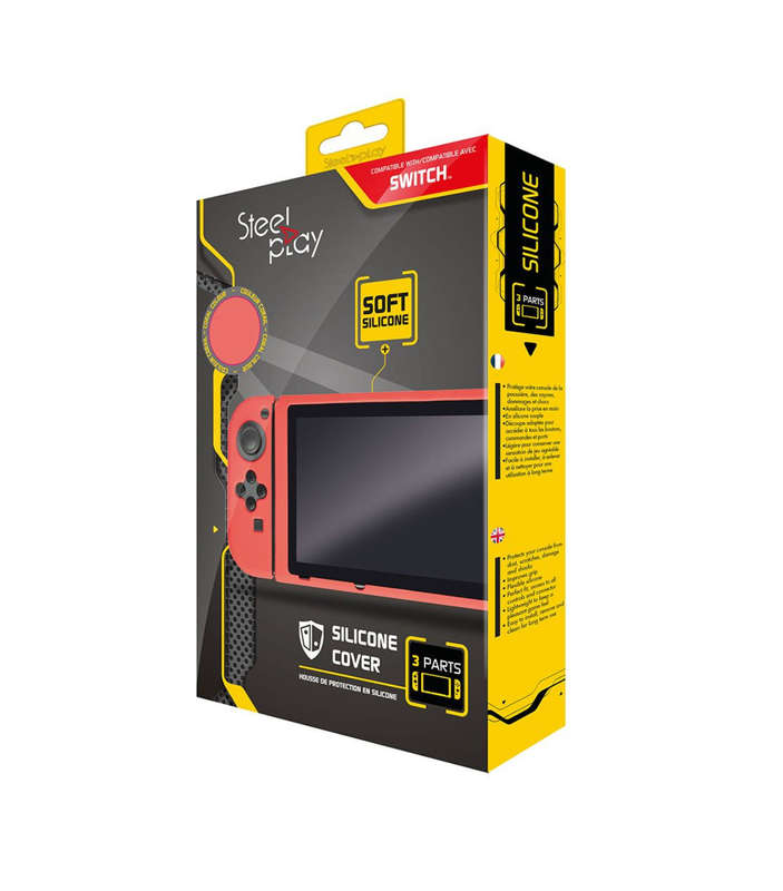 Steelplay - Silicone Protective Cover - Pink (Switch)