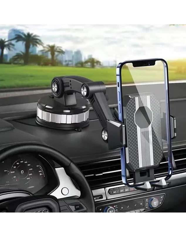 Plastic 360 Degree Car Mobile Holder Black