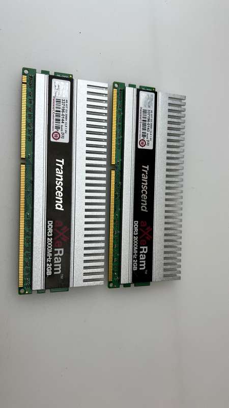 Transcend 4G KIT D3 2000+ CL9 1.6V (Tested) DDR3 Ram Tested