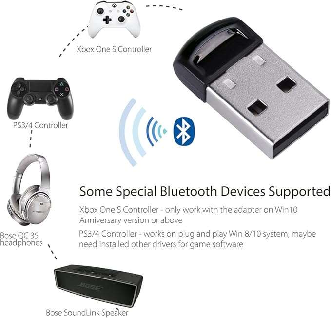 Avantree DG40S USB Bluetooth 4.0 Adapter Dongle for PC Laptop Computer Desktop Stereo Music, Skyp...