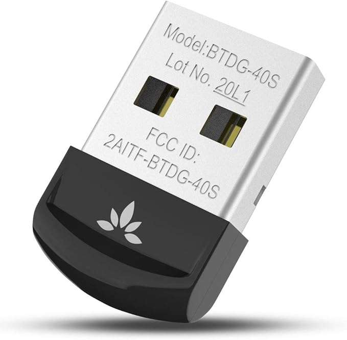 Avantree DG40S USB Bluetooth 4.0 Adapter Dongle for PC Laptop Computer Desktop Stereo Music, Skyp...