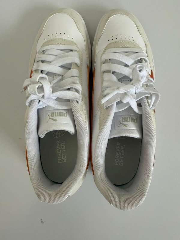 PUMA MEN'S URBAN SNEAKERS WHITE COURT ULTRA LITE - UK 7