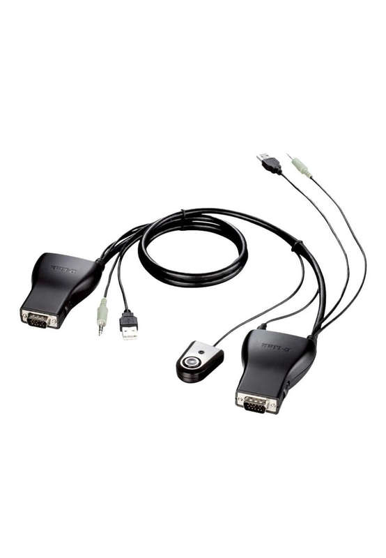D-Link 2-port USB KVM Switch with Audio Support Cable 1.8m DKVM-222