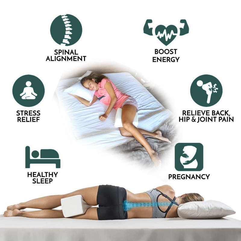 Orthopedic Knee Contour Pillow with Memory Foam