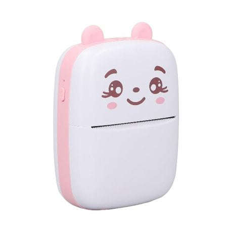 Portable Thermal Mini Label Printer - Pink & White