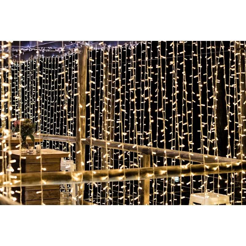 2x 3m Battery Powered Fairy Light Curtain