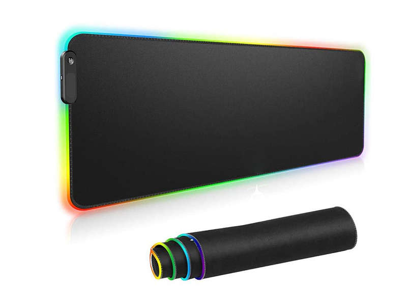 XL RGB Mouse Pad with LED Lighting - Non-Slip & Ultra-Smooth Surface