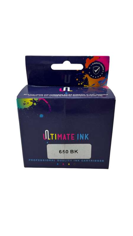 HP 650XL-BK Compatible | 650XL | Black Ink Cartridge