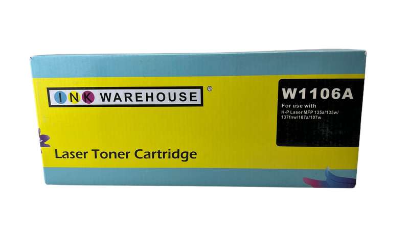 Ink Warehouse 106A Black Replacement Laser Toner Cartridge For HP