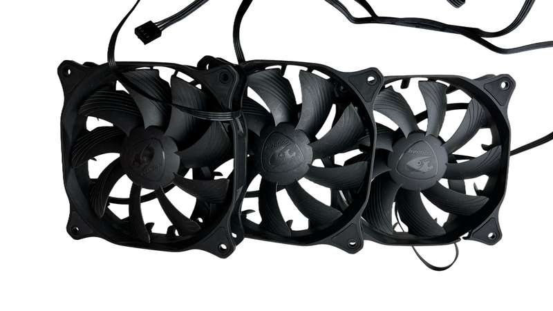 3x Vortex WB 120 Cougar Case/Radiator Fans (Used-Working)