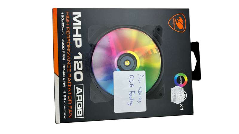Cougar Gaming MHP 120 ARGB Case/Radiator Fan (ARGB FAULTY-NEW OPEN BOX)