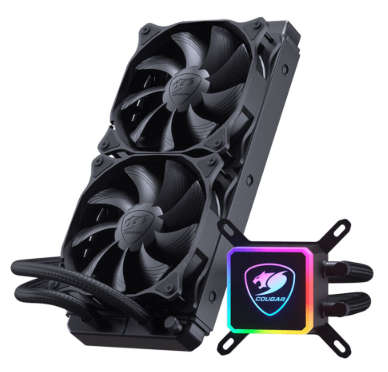 Cougar AQUA 240 RGB All In One CPU Liquid Cooler / More than 100 RGB Effects / Motherboard Synchr...