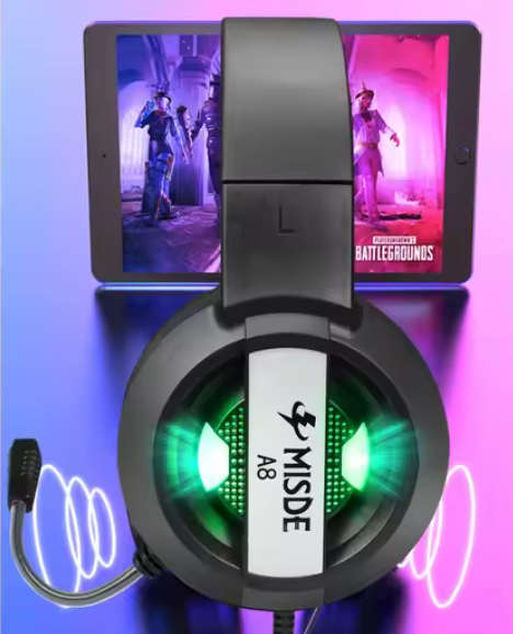 MISDE A8 Gaming Headset With 7.1 Surround Sound Stereo Headphones