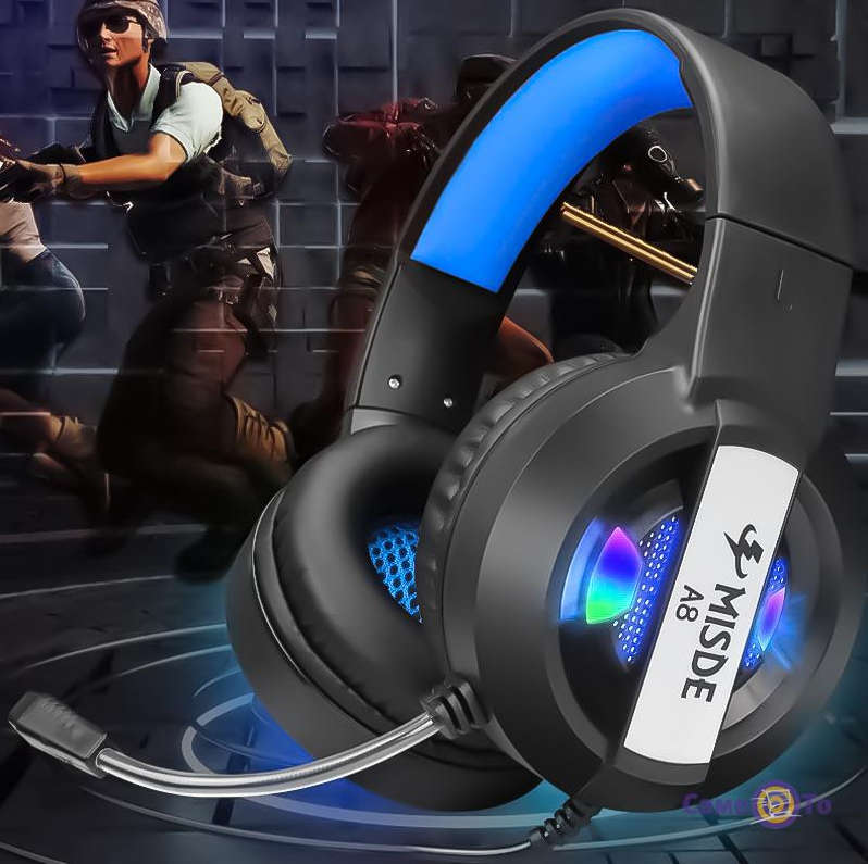 MISDE A8 Gaming Headset With 7.1 Surround Sound Stereo Headphones