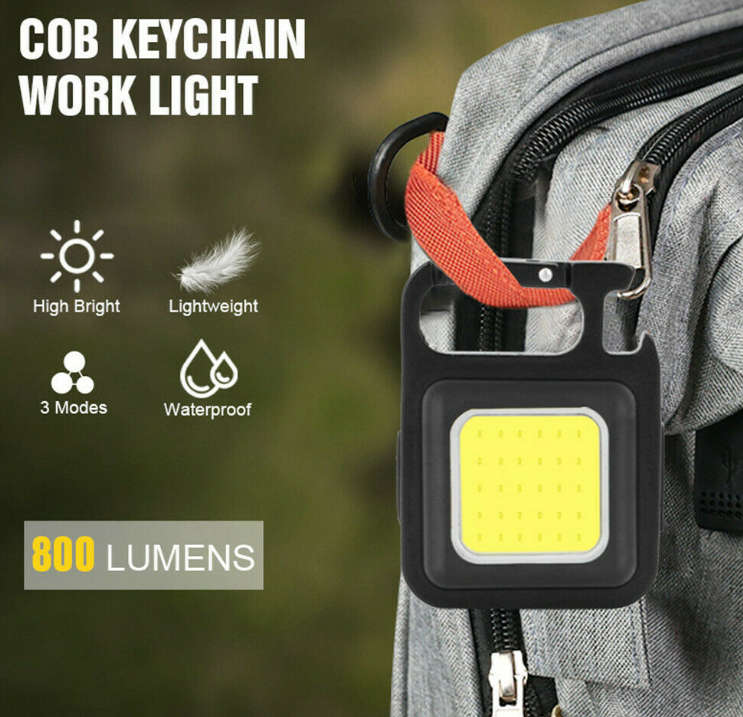Multi-function Aluminum Rechargeable Keychain Mini Led Portable Work Light