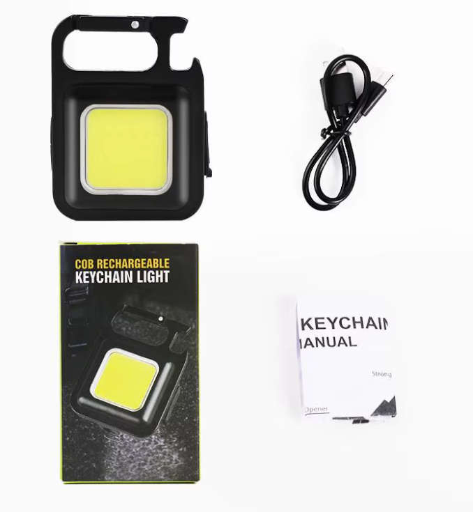 Multi-function Aluminum Rechargeable Keychain Mini Led Portable Work Light