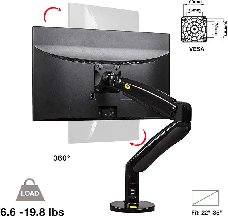 Double Extension Flexi Mount for Monitors - F100aDouble Extension Flexi Mount for Monitors - F100...