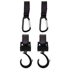 4 Pack Baby Stroller Hooks Clips Multifunctional Universal Hook for Hanging