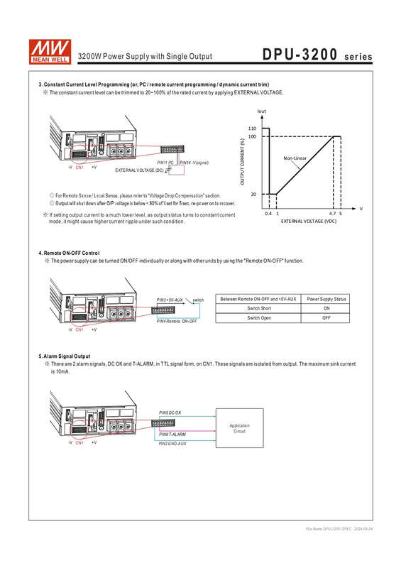 MEAN WELL DPU-3200-48 AC DC Switching PowerSupply 3200w