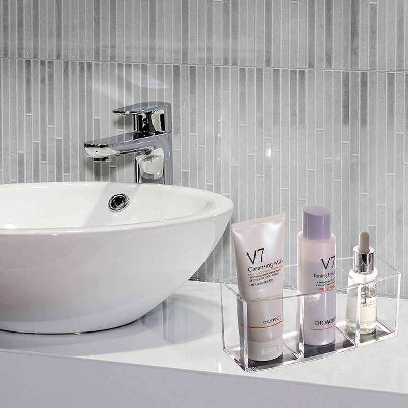 Styleberry Rectangular Clear Cosmetic Organizer