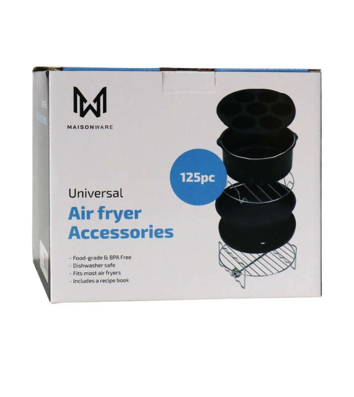 Maisonware Universal Air Fryer Accessories Set  125 pieces