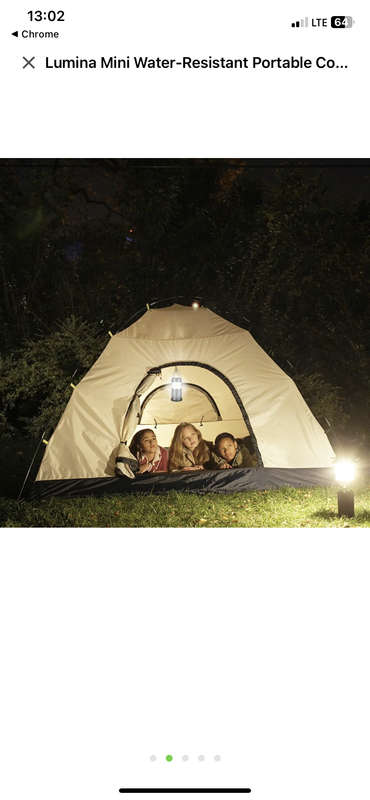 Lumina Mini Water-Resistant Portable Collapsible LED Lantern Torch