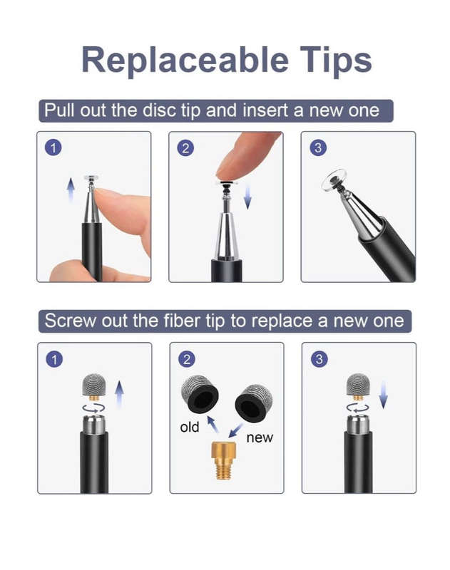 Ntech Universal Stylus Pen for Touch Screens  Set of 2