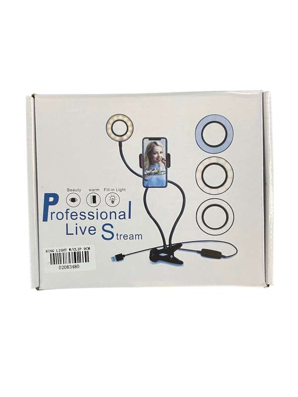 9cm Ring Light with Clip