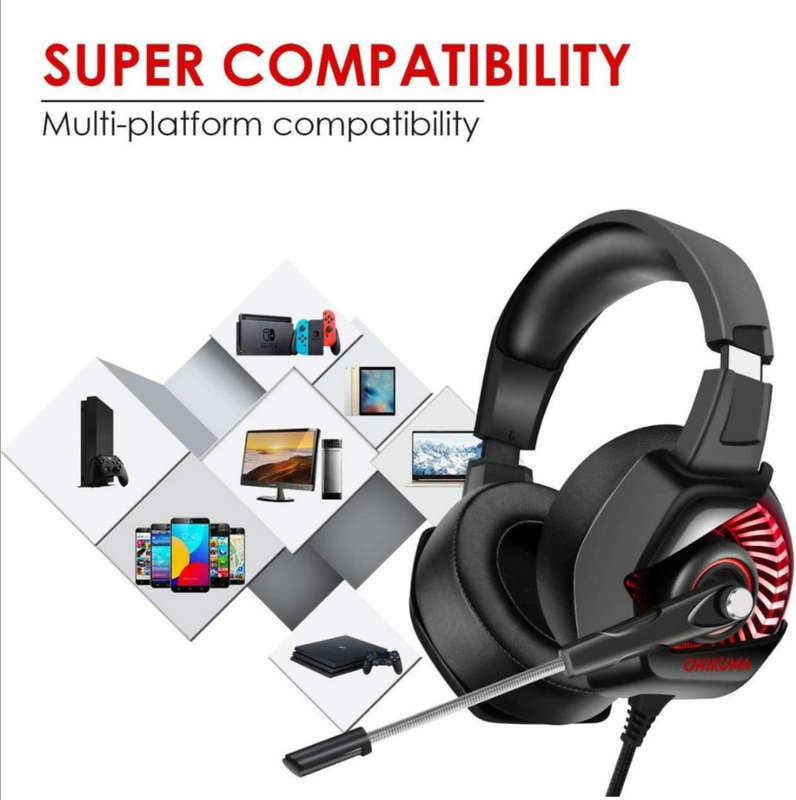 K6 Gaming Headphones With Mic