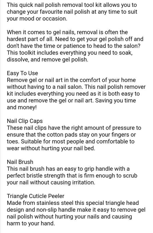 Gel Nail Polish Remover Kit
