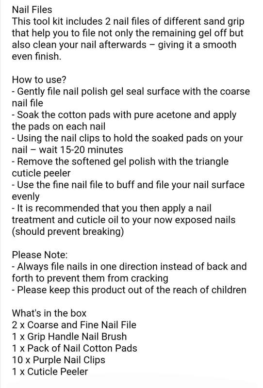 Gel Nail Polish Remover Kit