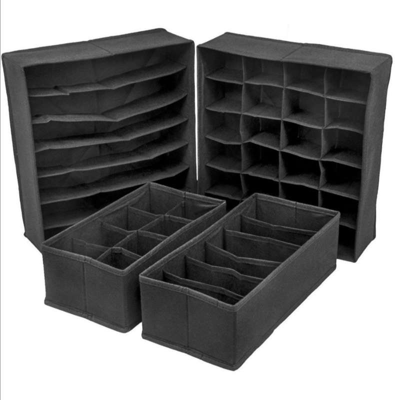Underwear Drawer Organizer (Set of 4)  Cream