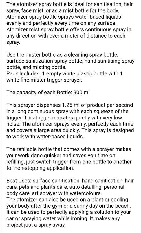 300ml Hair Spray Bottle