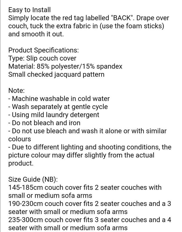 Couch Cover (235-300cm)