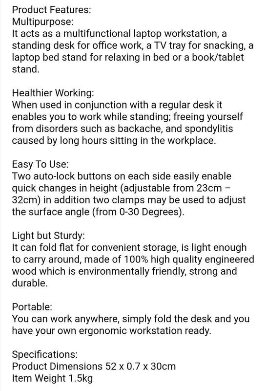 Adjustable Laptop Stand With Cooling Fans