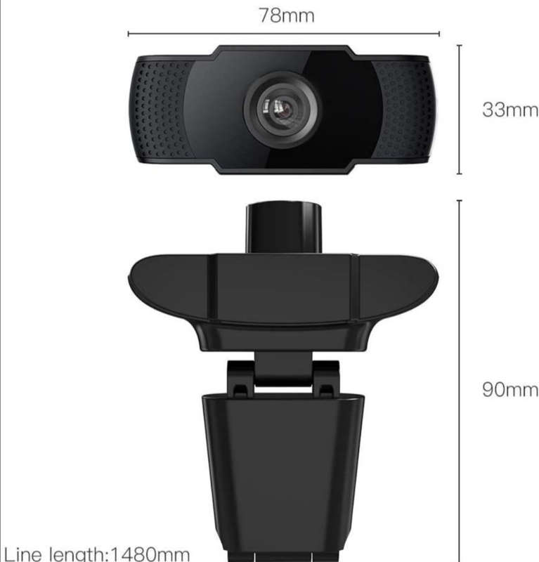 1080P Clip-On Webcam With Microphone