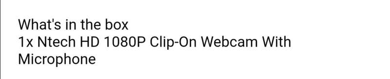 1080P Clip-On Webcam With Microphone