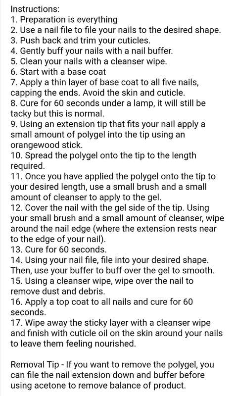 Polygel Nail Extension Kit With Tips